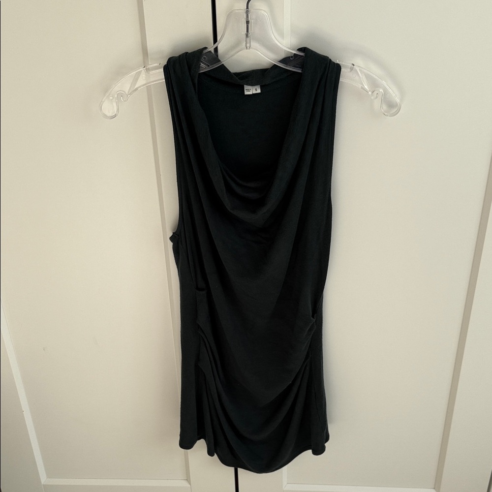 Helmut Lang green Draped Tank Top
